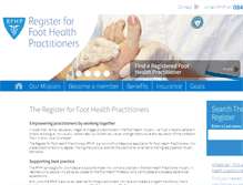 Tablet Screenshot of footreg.org